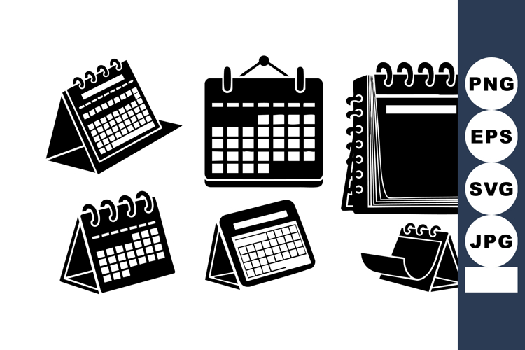 Black Calendar Icon