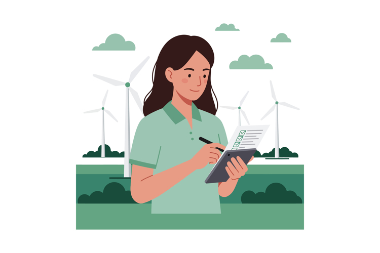 Wind Turbine Clipart Image 6