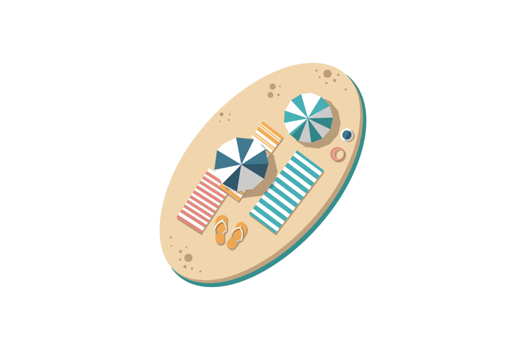 Beach Towel Clipart Image 22