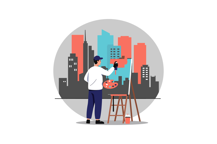Painter Clipart Image 24