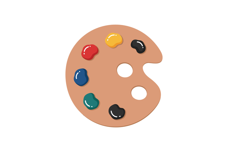 Art Palette Clipart Image 23