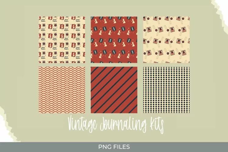 UK Retro Postage Seamless Pattern Paper Pack