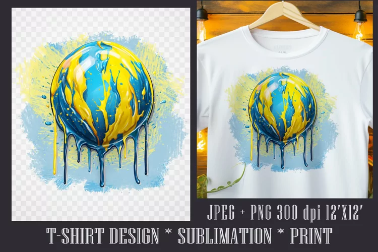 UKRAINE YELLOW BLUE COLORSSublimation PNG/jpeg