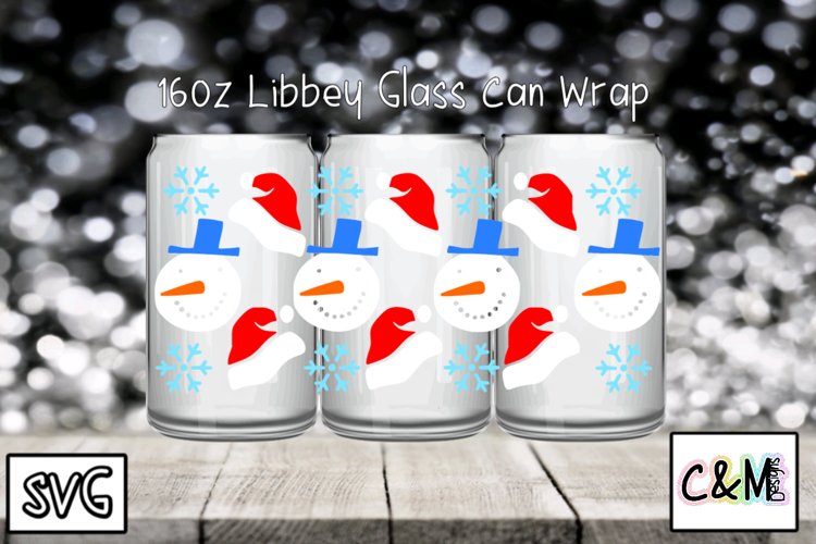 Christmas Libbey wrap | 16oz | glass wrap svg | Christmas