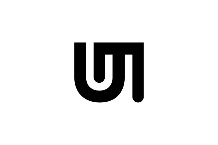 UM letter logo design. UM