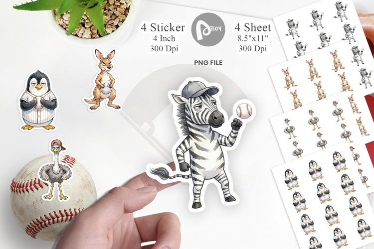 Unbothered Baseball Pitcher Sticker