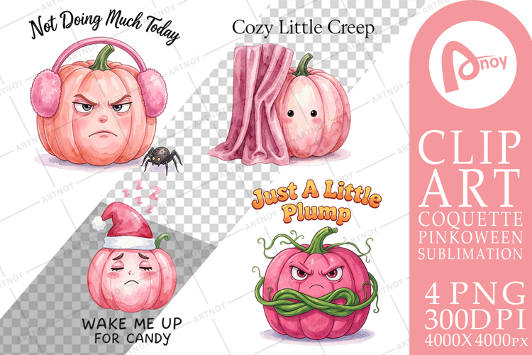 Unbothered Pink Pumpkin Sublimation