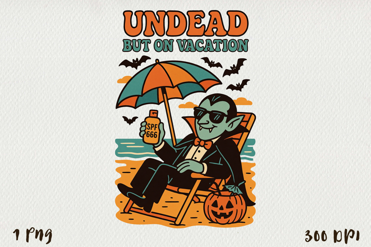 Funny Halloween PNG | Sublimation Design.