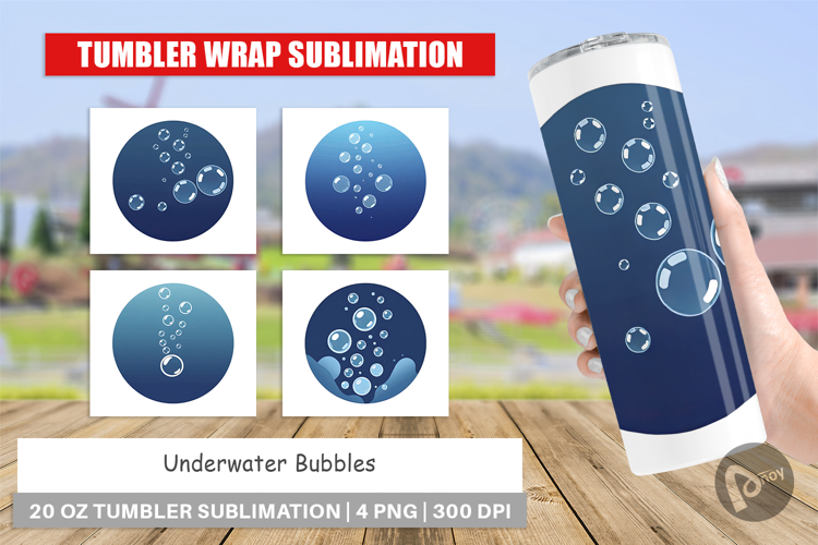 Tumbler Underwater Bubbles