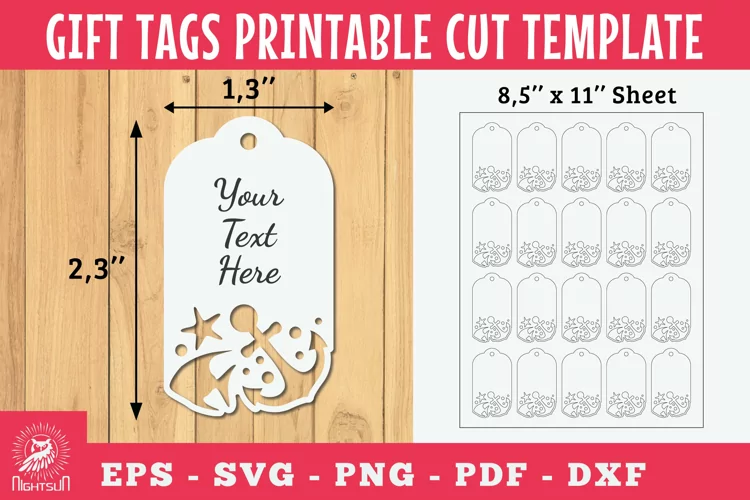Underwater Gift Tags Printable Cut