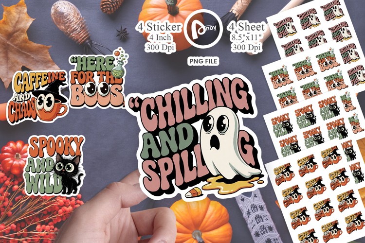 Unhinged Chaotic Halloween Sticker