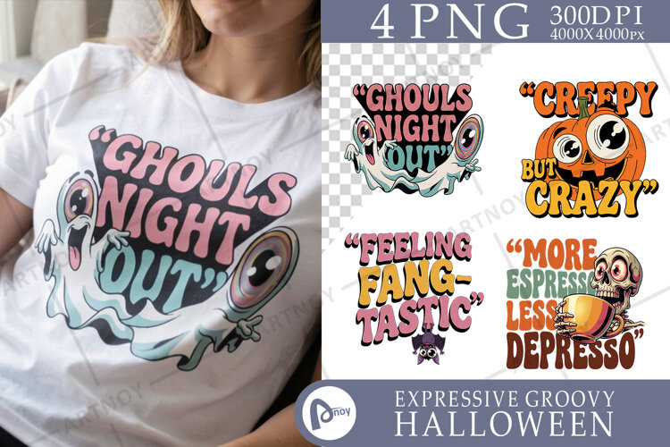 Unhinged Chaotic Halloween Sublimation example image 1