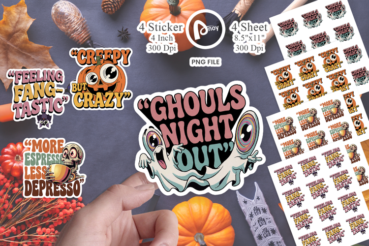 Unhinged Chaotic Halloween Sticker