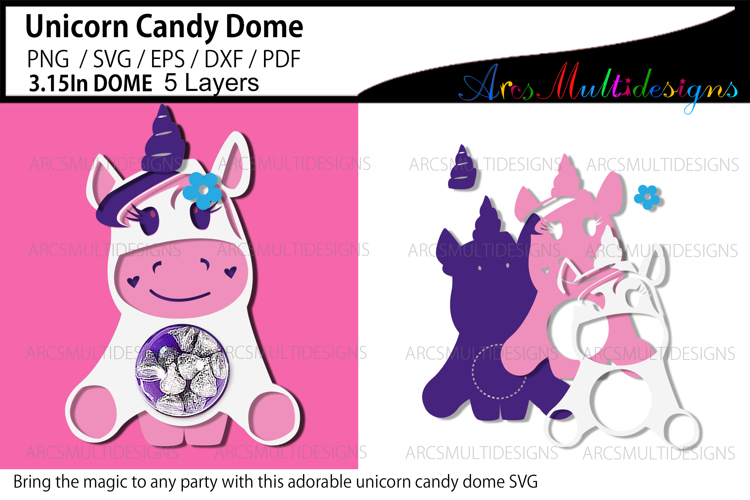 Cute Unicorn Clipart Image 4