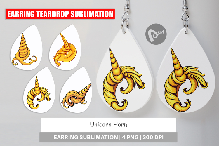 Earring Unicorn Horn example image 1