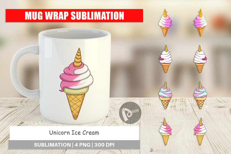Mug Wrap Magical Ice Cream
