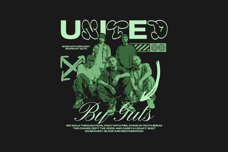 United Urban Streetwear T-shirt Design