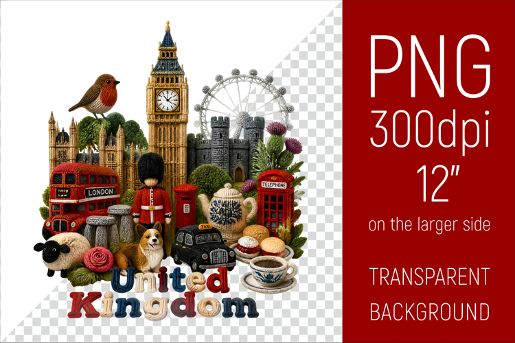 United KingdomTravel Landmark | National Culture Illustratio