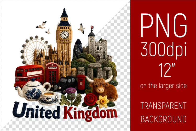 United KingdomTravel Landmark | National Culture Illustratio