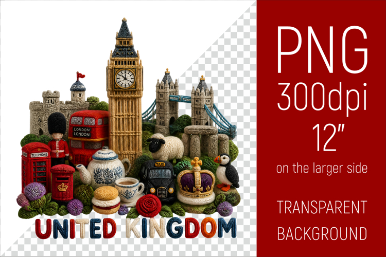 United KingdomTravel Landmark | National Culture Illustratio