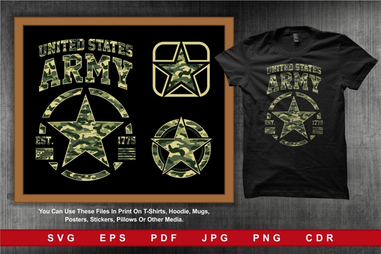 US Army Camouflage Emblems and Military Insignia 1