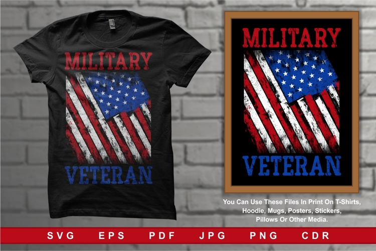 United States of America Military Veteran Flag