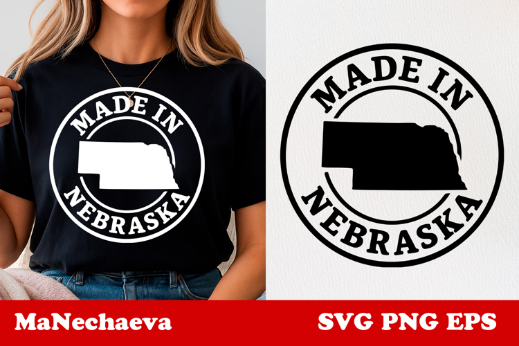 United States Postage Stamp SVG | Made in Nebraska Design