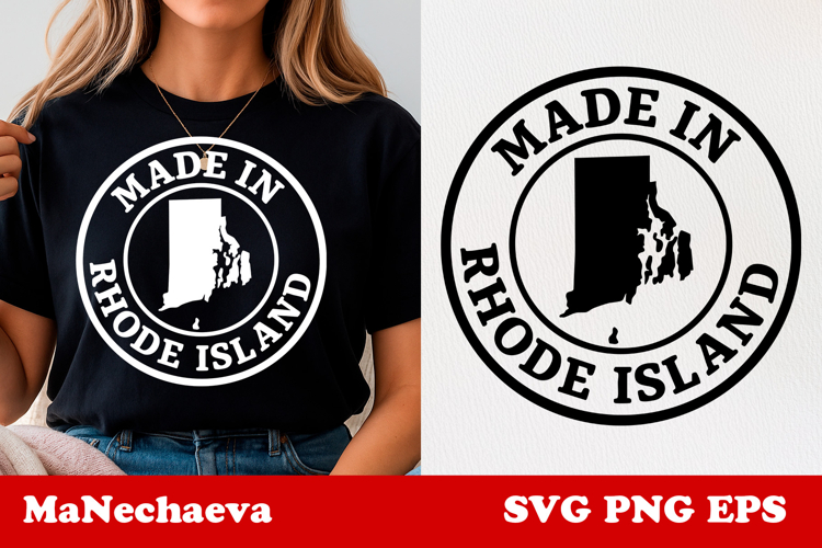 United States Postage Stamp SVG Made in Rhode Island Design