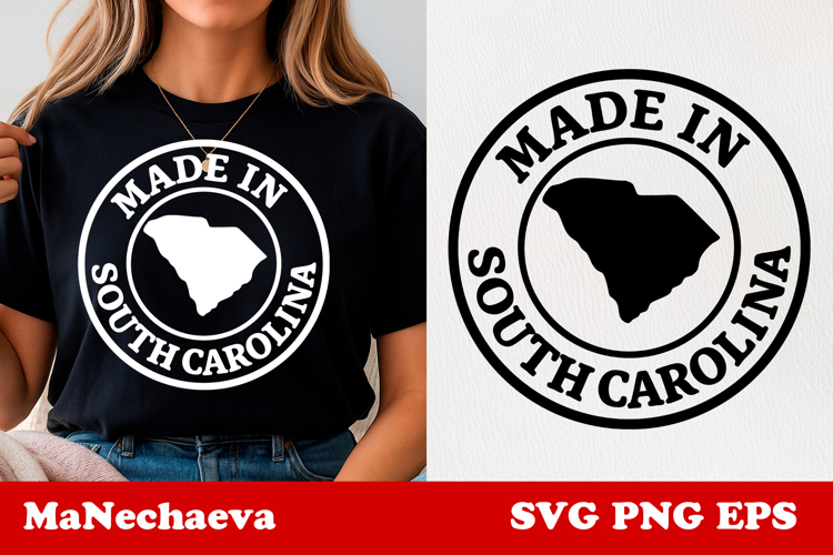United States Postage Stamp SVG Made in South Carolina Desig