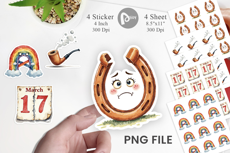 Unlucky Charms Retro Sticker