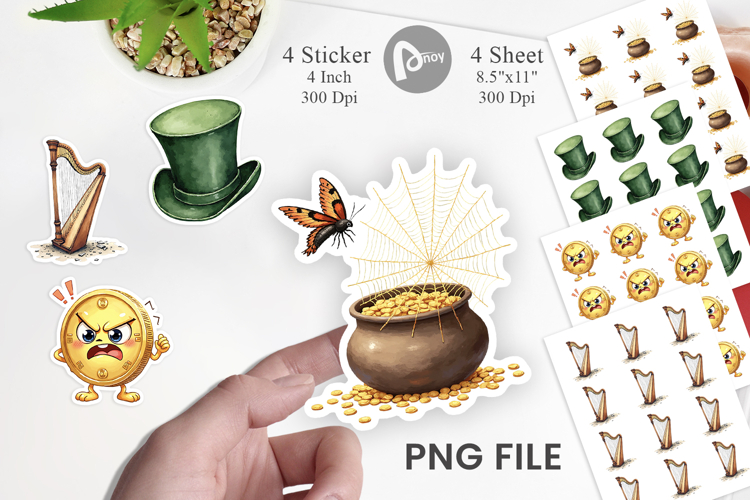 Unlucky Charms Retro Sticker