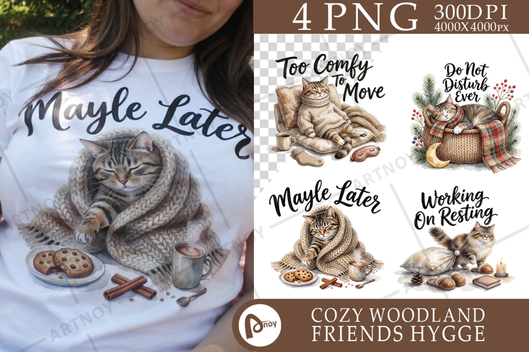 Unmotivated Cat Hygge Sublimation