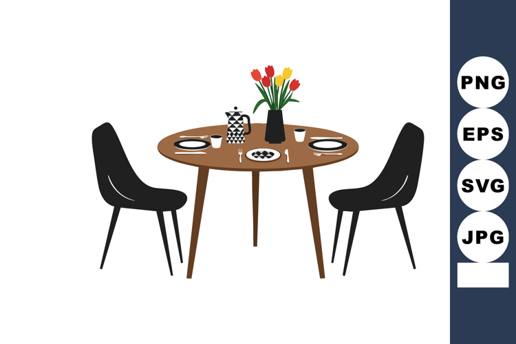 Dining Table Clipart Image 20