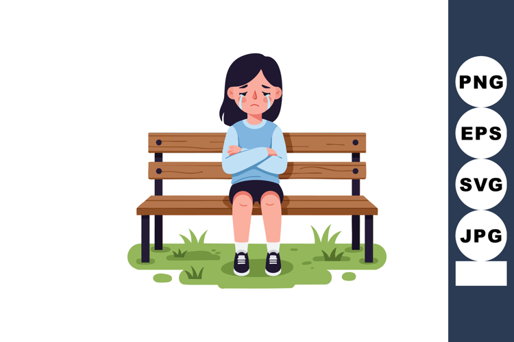 Sad Girl Clipart Image 18