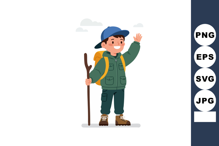 Hiking Clipart Image 24