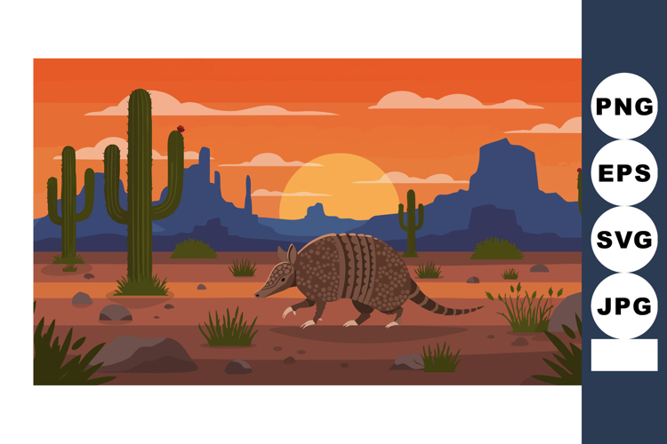 Armadillo Clipart Image 3