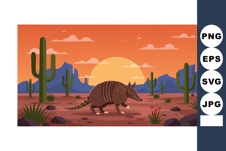 Armadillo Clipart Image 2