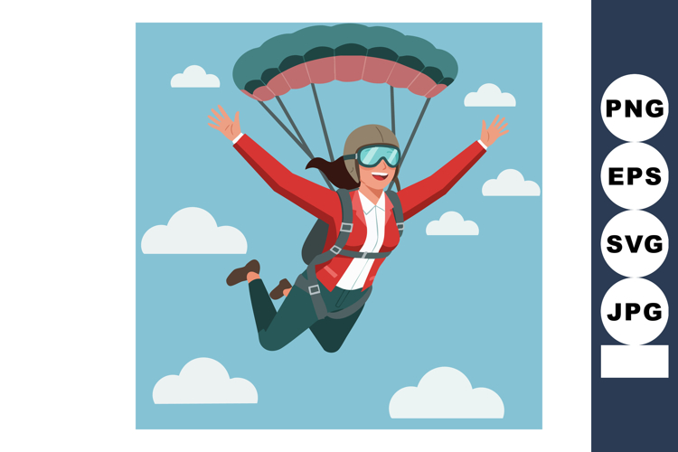 Skydiving Clipart