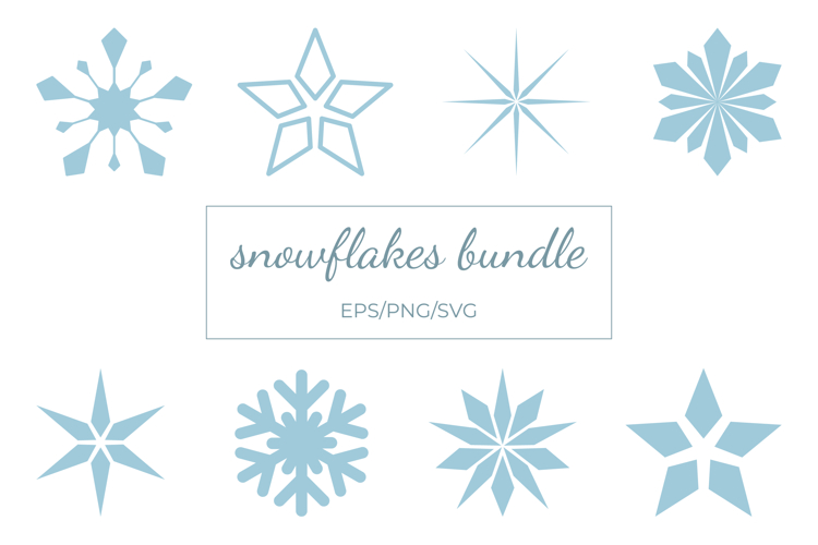 simple snowflakes collection