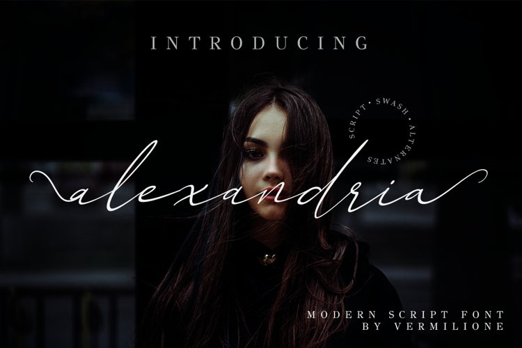 Alexandria - Modern Script Swash FOnt