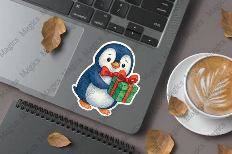 Parrot with Holly png stickers