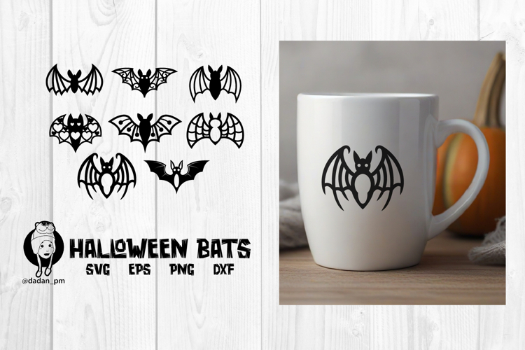 Halloween bat svg