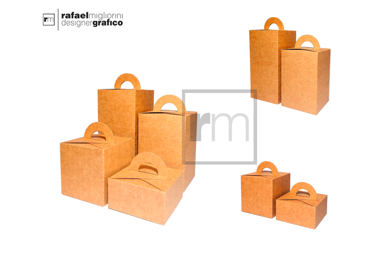 Bundle Straight Boxes with Handle - 4 Sizes