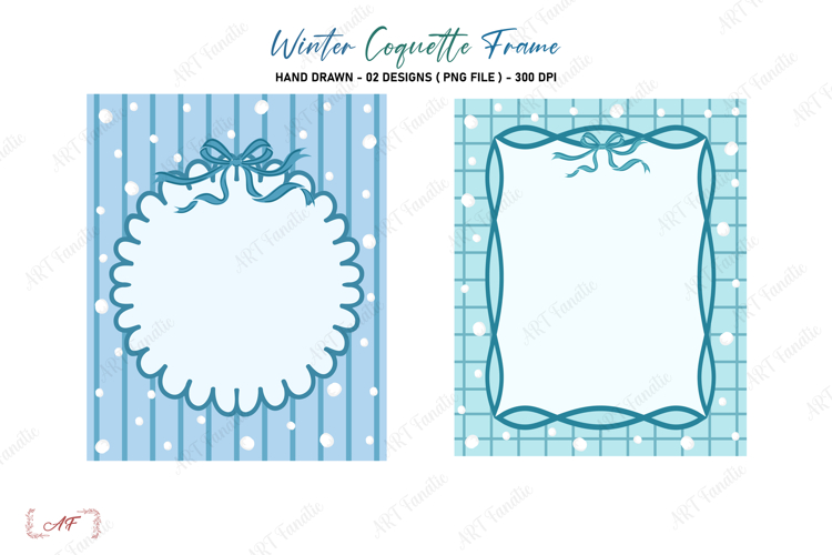 Winter Coquette Frame Png | Coquette Border Png