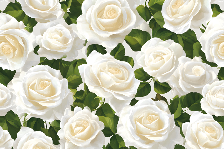 White Rose Flower Pattern Background | Rose Flower Wallpaper