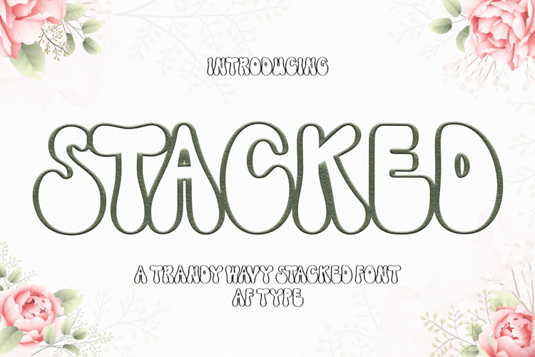 Stacked Font Image 18