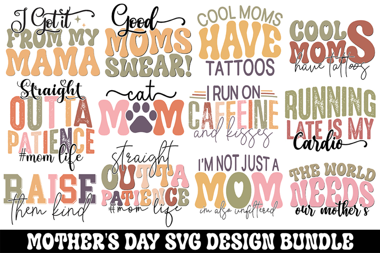 Mothers Day Svg Design Bundle- Mothers Day Design