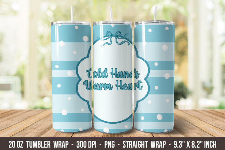 Winter Tumbler Wrap | 20 oz tumbler wrap