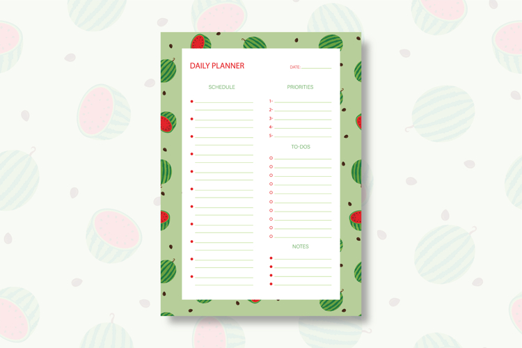 Printable Schedule Template Image 15