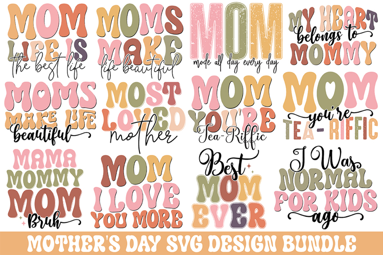 Mothers Day Svg Design Bundle- Mothers Day Design